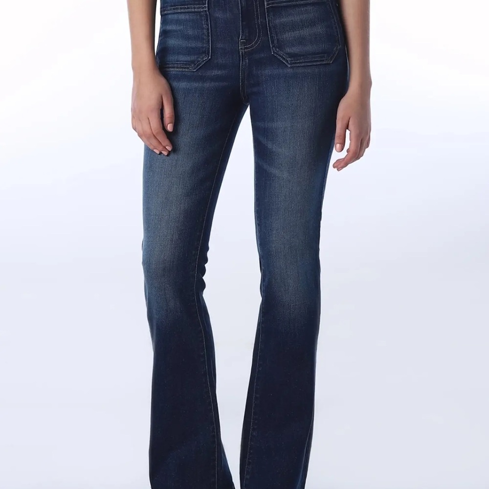 Mavi Bootcut Jeans 26 Low Rise Dark Wash Indigo Y2K Western